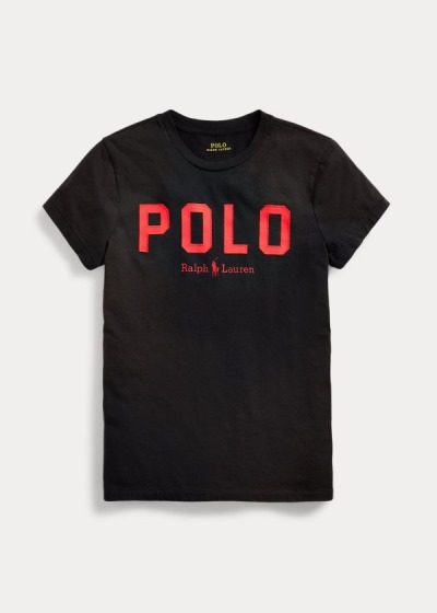 Playeras Polo Ralph Lauren Mujer Negros - Polo Cotton - TSVAD0851